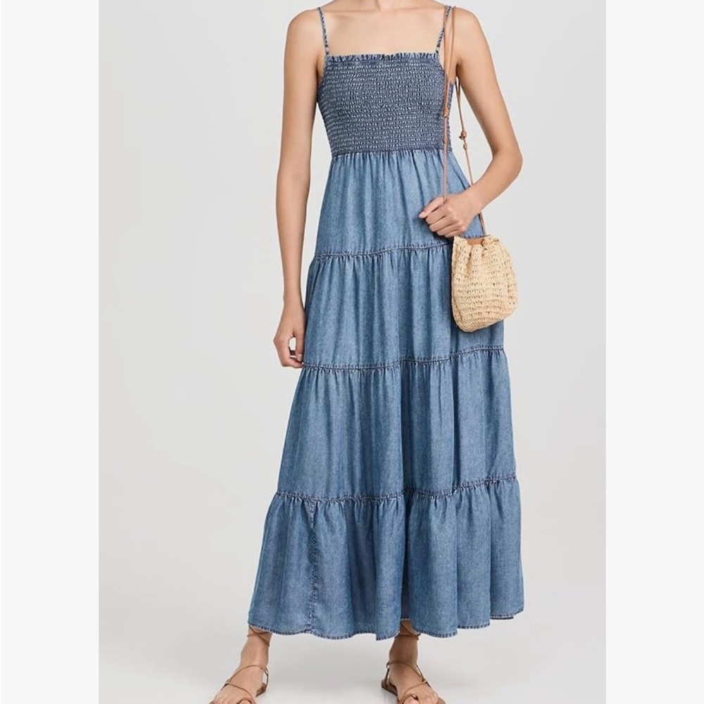 Z Supply BALOS CHAMBRAY MIDI DRESS NWT
Size L